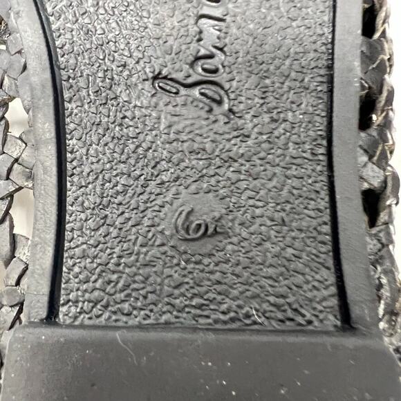 Sam Edelman Clara Black Woven Leather Mules, Size 6.5 Minimalist Resortwear - Picture 9 of 9